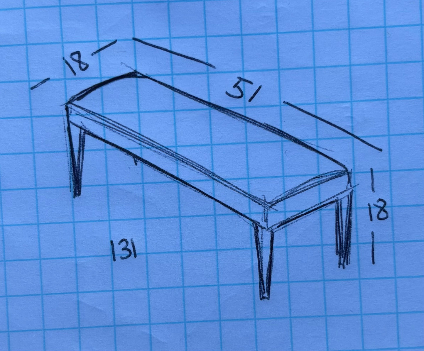 Stanley bed end bench