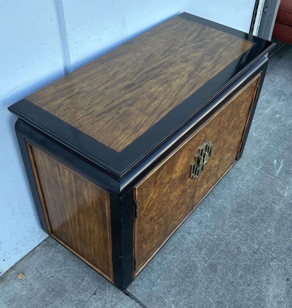 Vintage Chinoiserie Serving Table/Buffet/ cabinet- Lacquered
