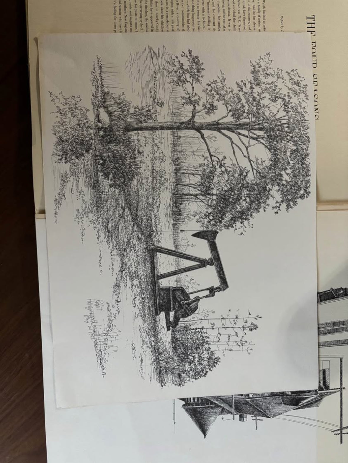 The FOUR SEASONS a Portfolio of 7 Loose Prints by Andrew Wyeth in Case First Printing 1962
