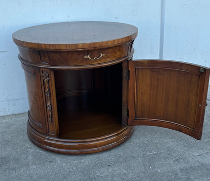 Karges round end/ side table cabinet