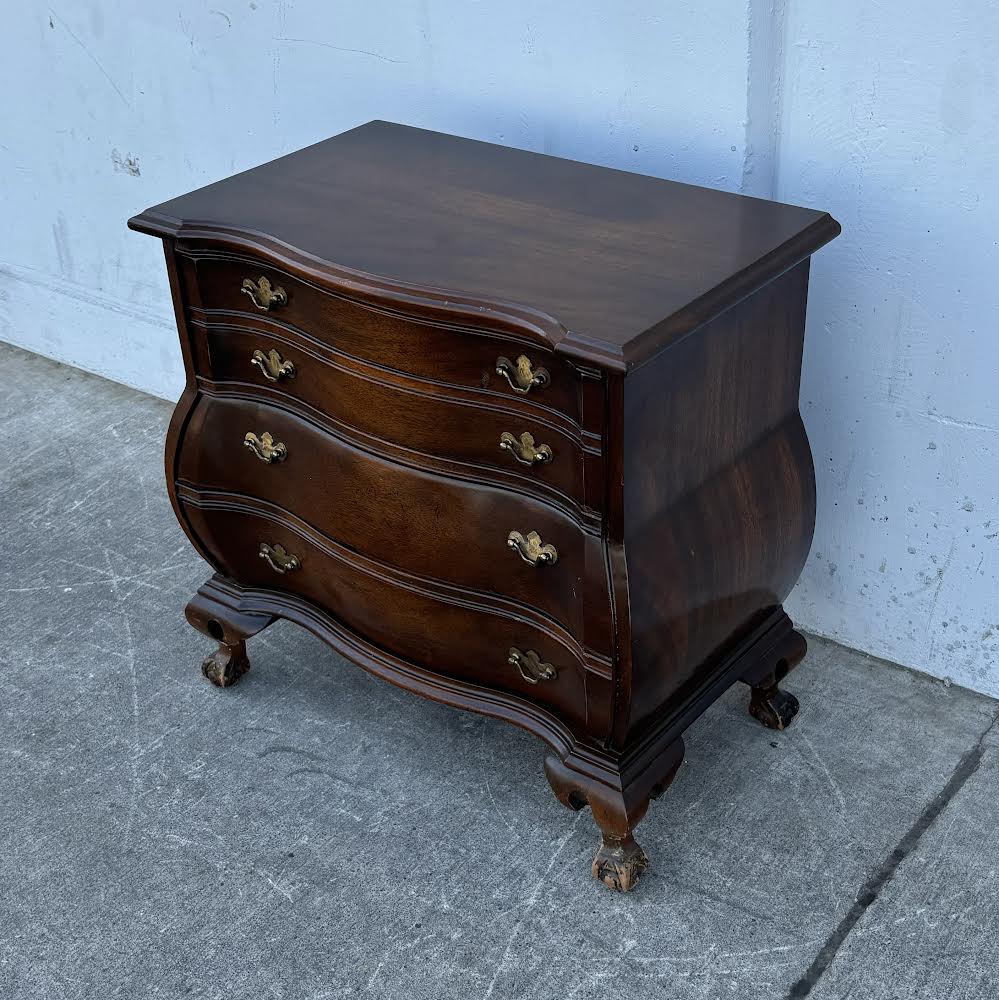 Vintage Nightstand Drawers With Gold Handles