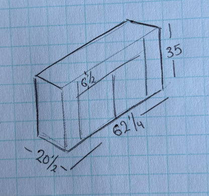 Dark wood sideboard/ buffet tv cabinet