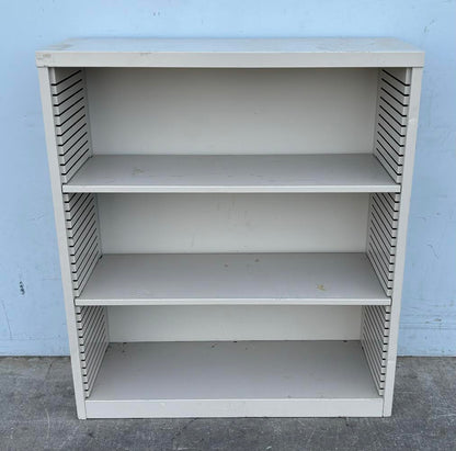 Vintage mid century modern metal bookcase bookshelf