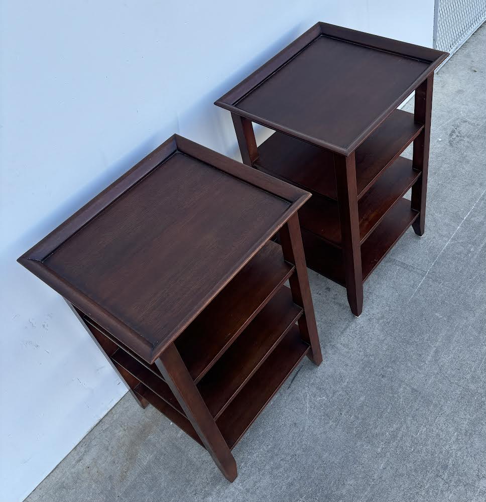 2 Side Tables with Shelves by Eddie Bauer