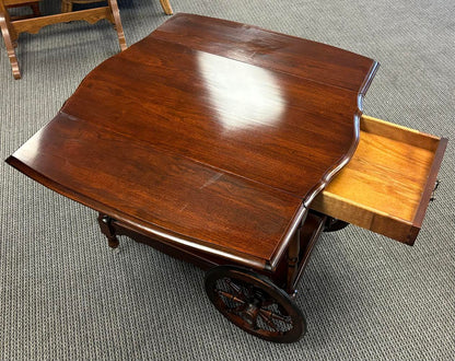 Vintage Mid Century Leaf Table Serving Trolley Bar Tea
