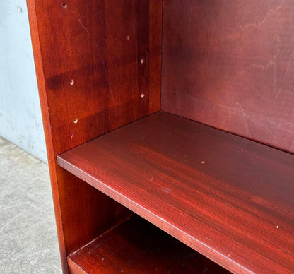 Antique Solid Mahogany Open Bookcase Book shelf