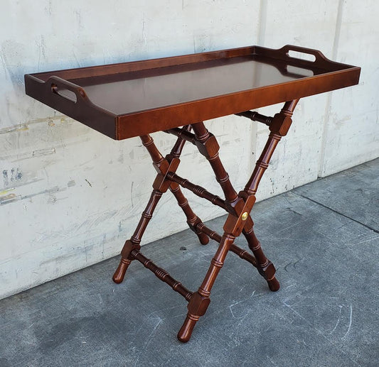 Bombay butler tray with stand table vintage