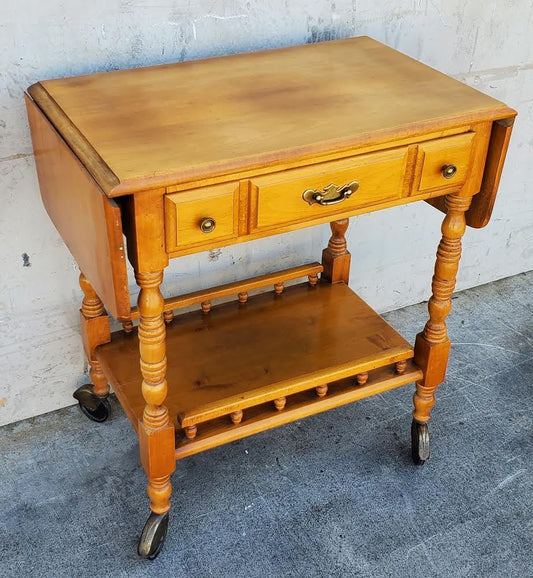 Kitchen buffet/server on wheels light wood