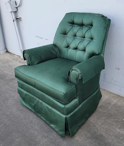 Green rocking armchair