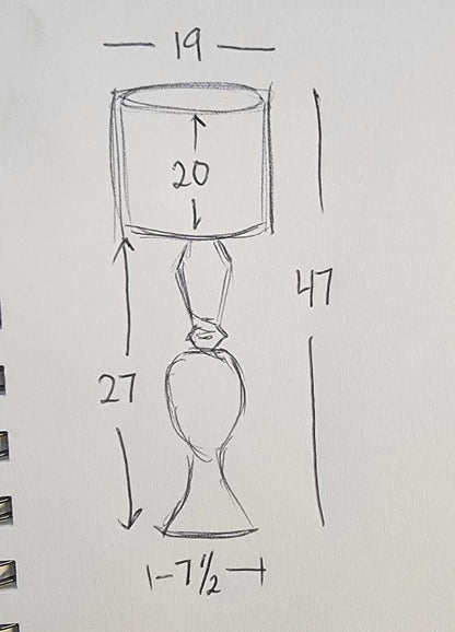 antique/ vintage brass/ gold
Japanese style lamps (2)