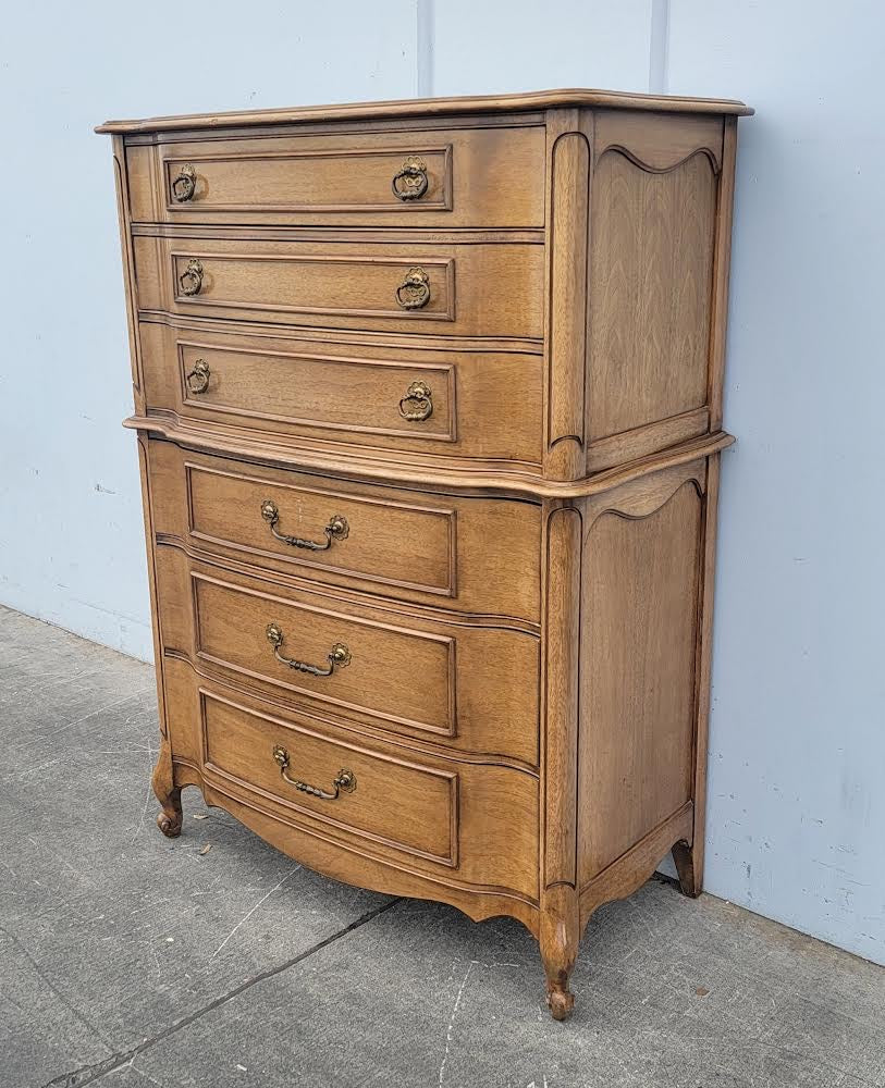 Highboy dresser/ chest of drawers French style vintage