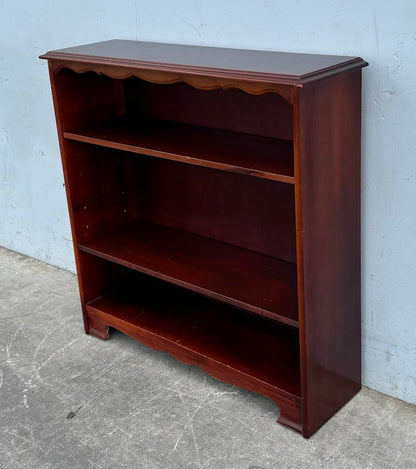 Antique Solid Mahogany Open Bookcase Book shelf
