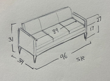 Vintage Lineage Hollywood Style Sofa