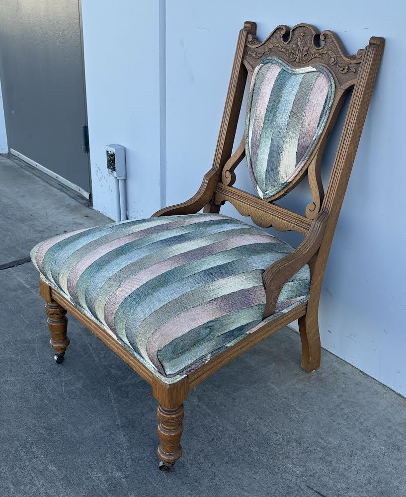 Vintage Armchair striped