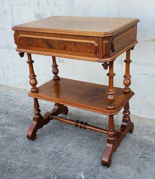 Antique/ vintage Victorian sewing work/library entry table