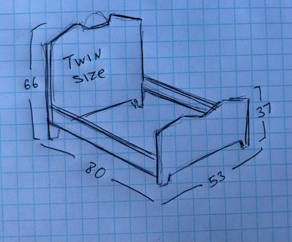 Twin size bed frame