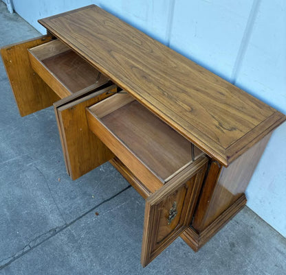Antique Wood Buffet Cabinet