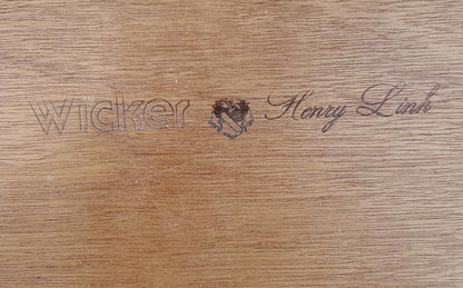Wicker Henry Link white desk