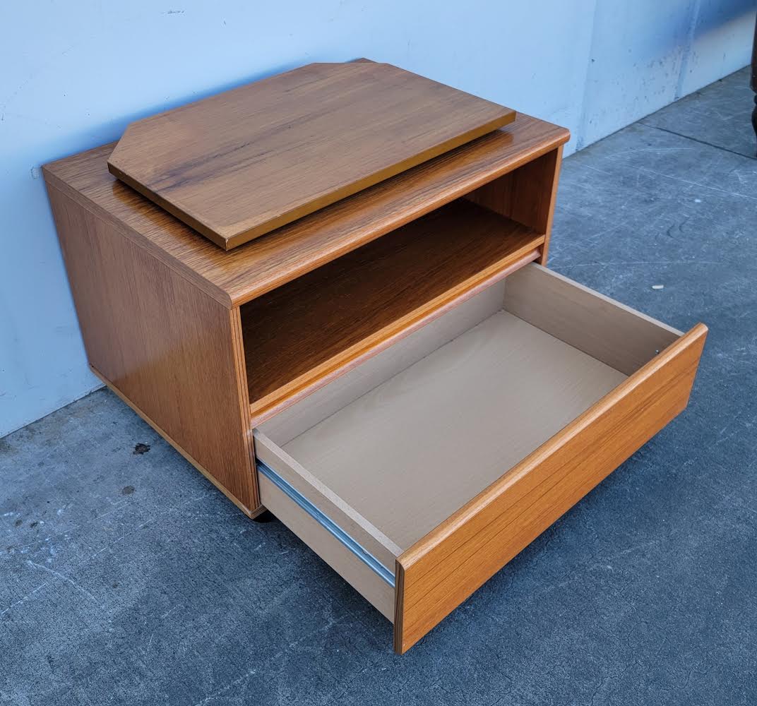 Danish teak tv stand/ file/ storage cabinet