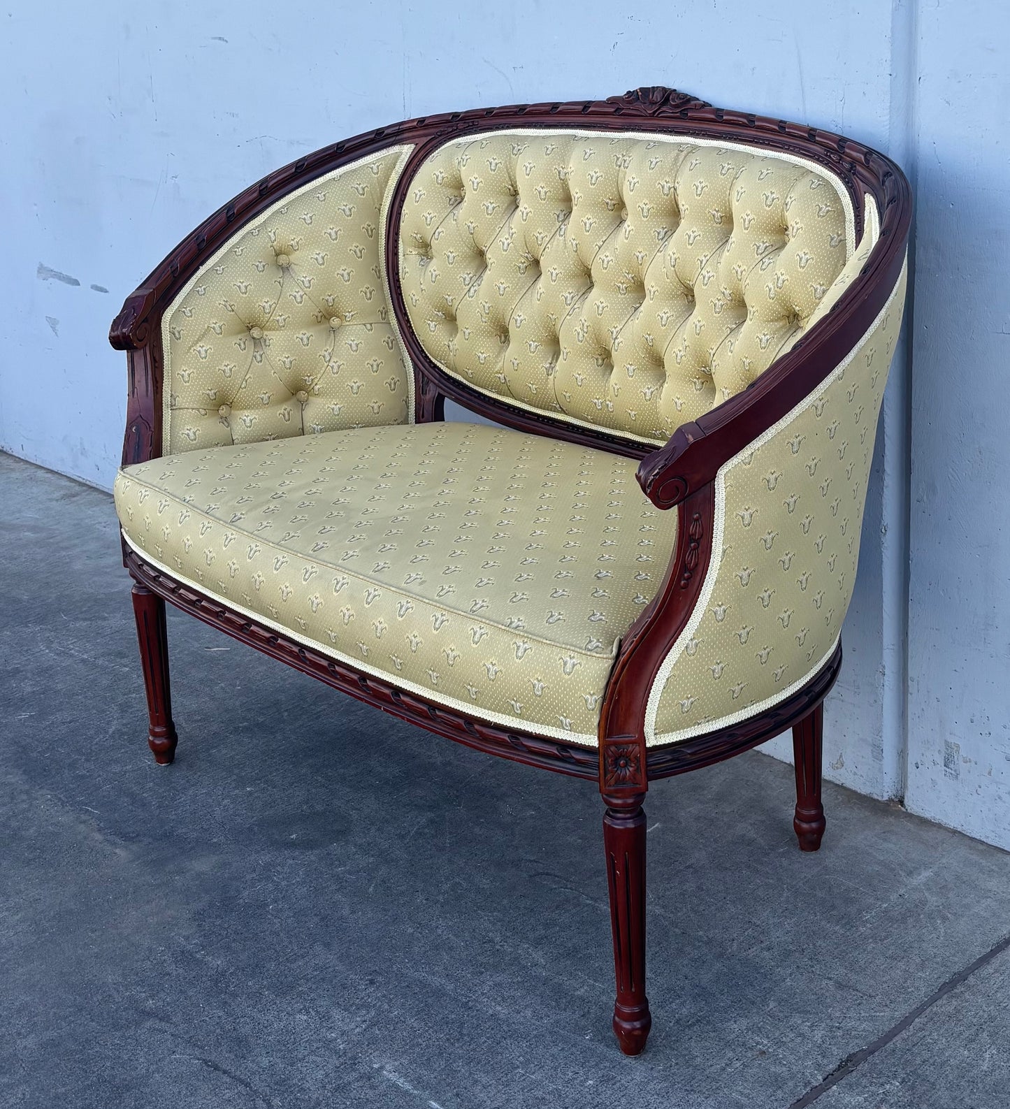 French regency style loveseat/ settee
