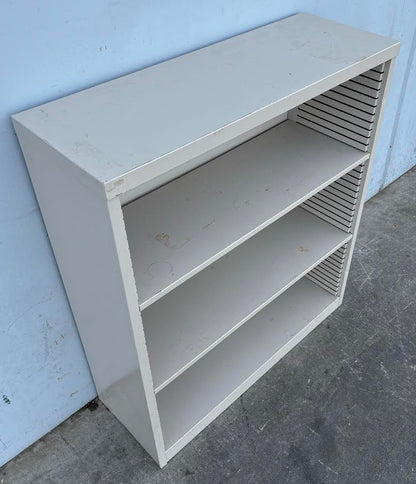 Vintage mid century modern metal bookcase bookshelf