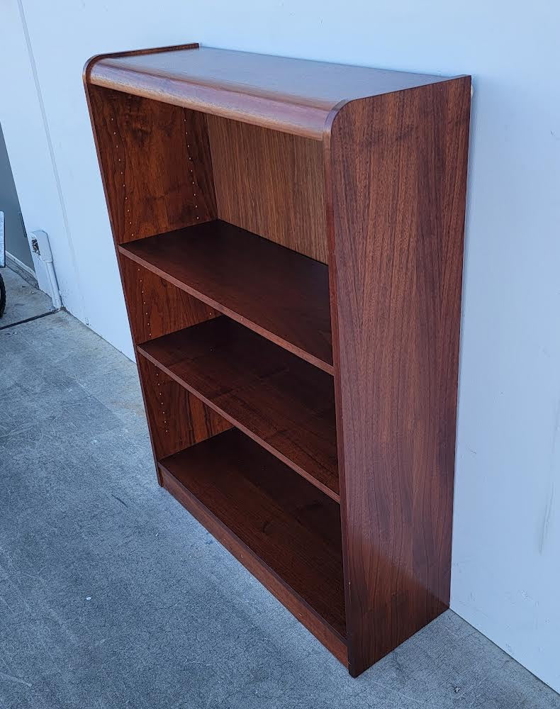 Dark wood danish teak modern style short/small bookcase/ bookshelf