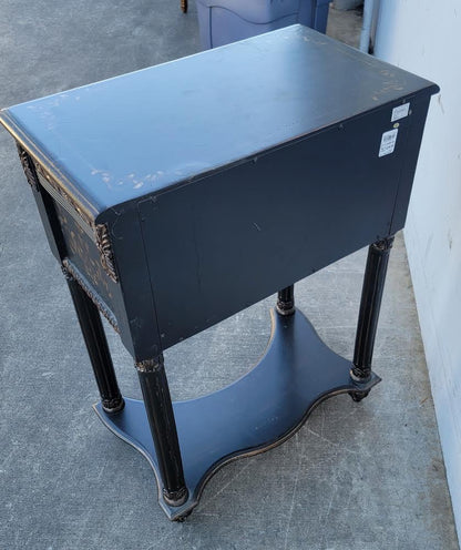 Black Asian chinoiserie style end/ side table