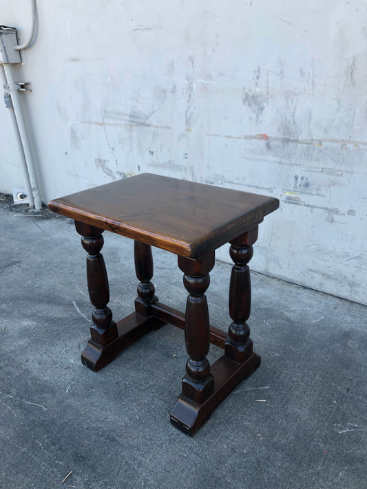 Ethan Allen dark wood end/side table