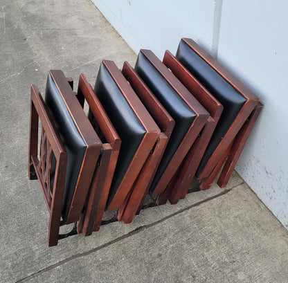 Leg o matic folding side chairs ebony