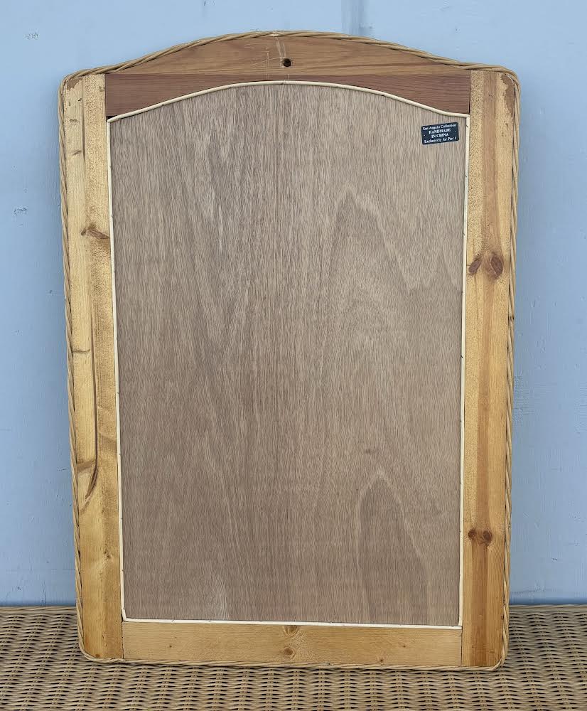 Pier 1 Wicker Dresser with Mirror and Side Table/Nightstand