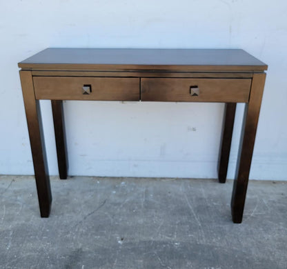 Dark wood console table