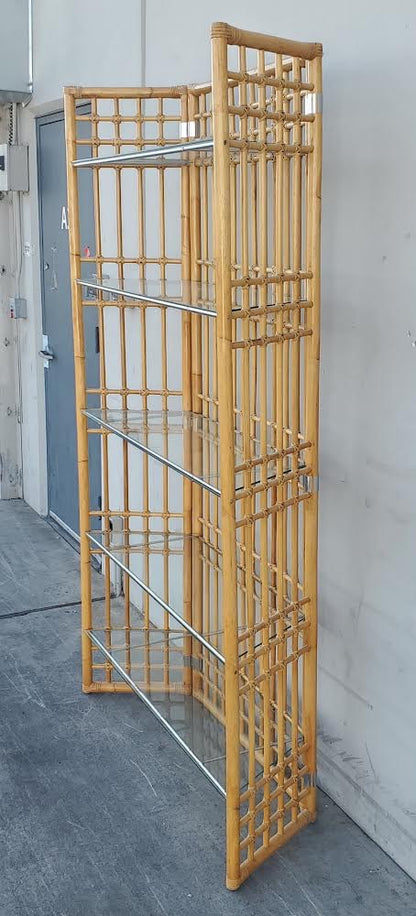 Bamboo shelf unit/bookcase