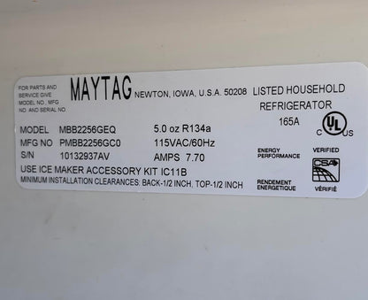White Maytag plus Refrigerator