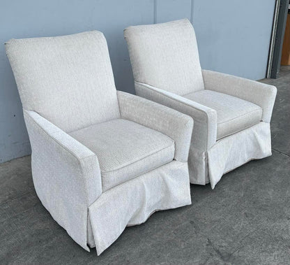 Matching Lazboy Swivel Upholstered Accent Chairs