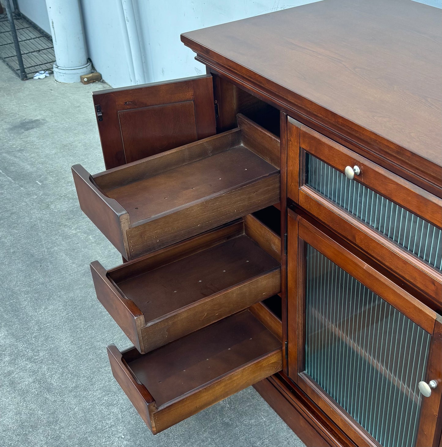 Dark wood sideboard/ buffet tv cabinet