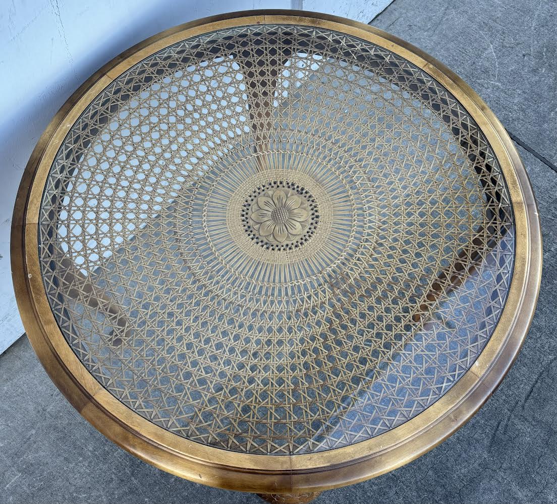 Vintage coffee table, Chippendale design, table living room, 60s, Germany