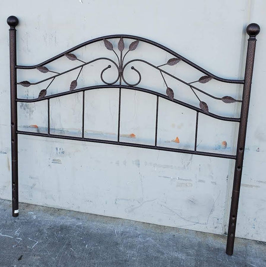 Black full size headboard metal