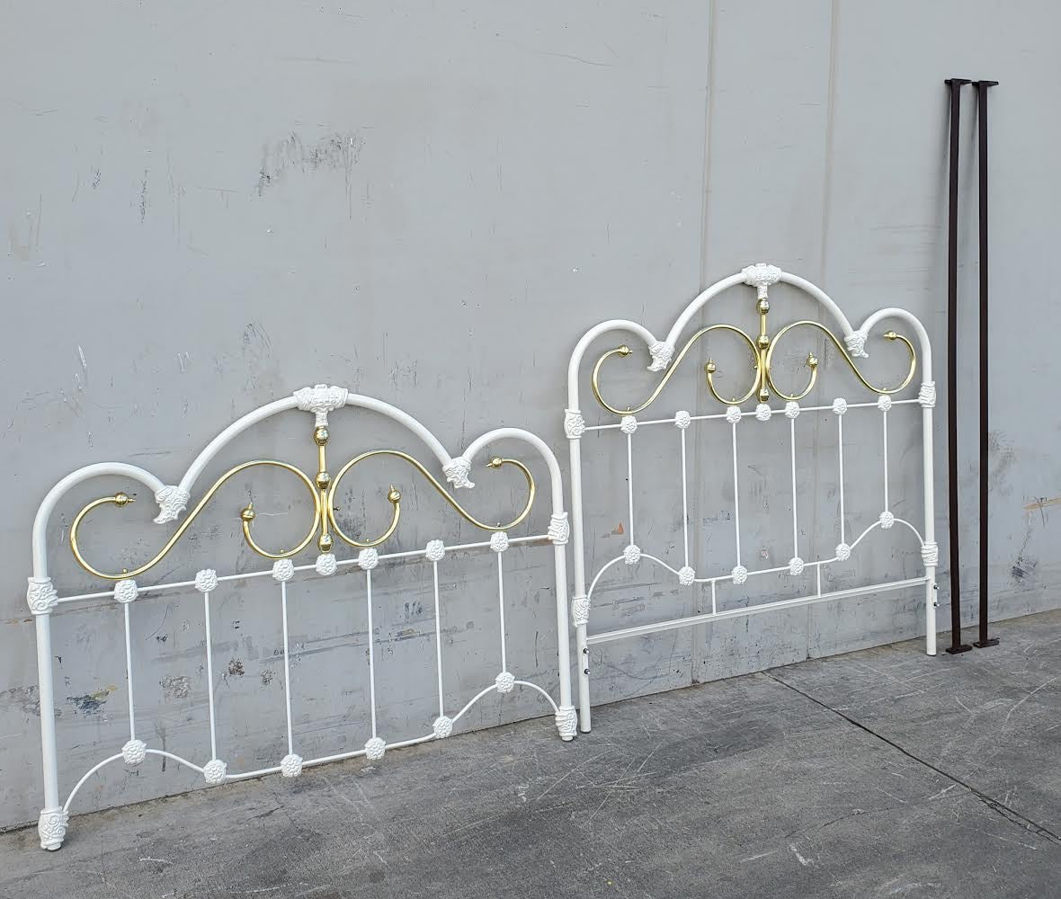 white bed frame queen size