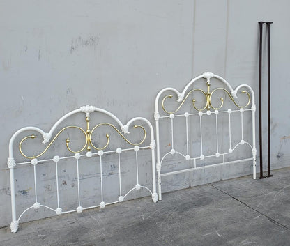 white bed frame queen size