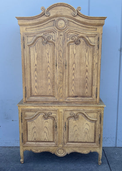 Baker furniture light wood armoire/ wardrobe cabinet entertainment center