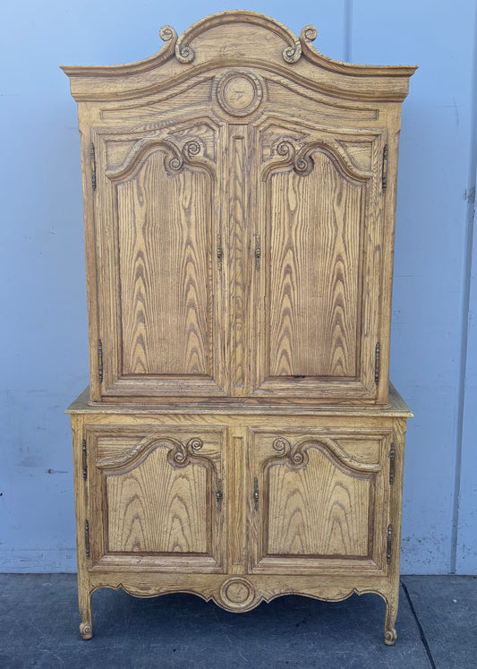Baker furniture light wood armoire/ wardrobe cabinet entertainment center