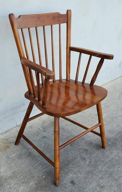 Windsor style fan back armchair