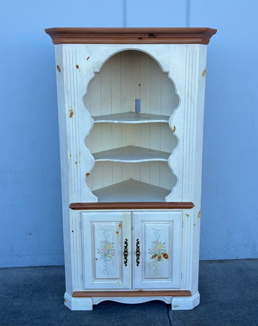 Antique/ vintage corner cabinet white
