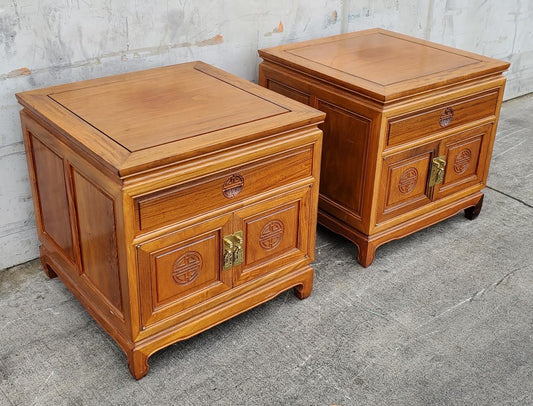 Asian nightstands/end/side tables (2)