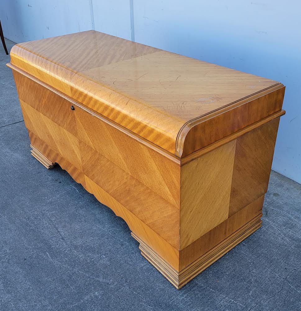 Light wood chest