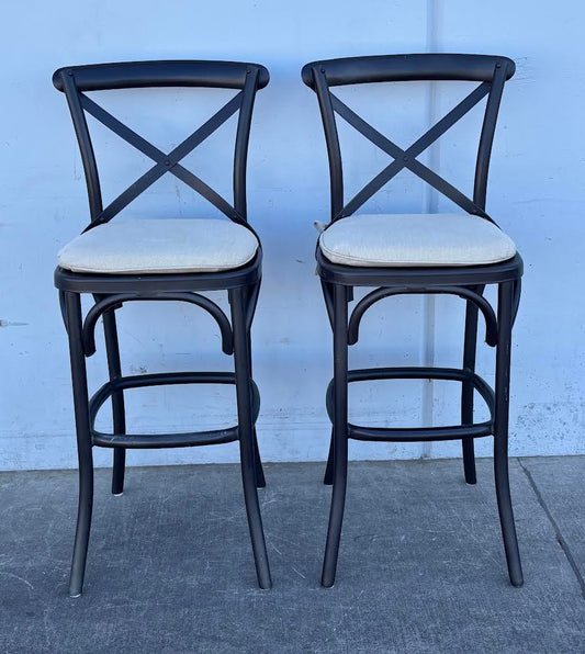 2 Madeleine Metal Bar Stools