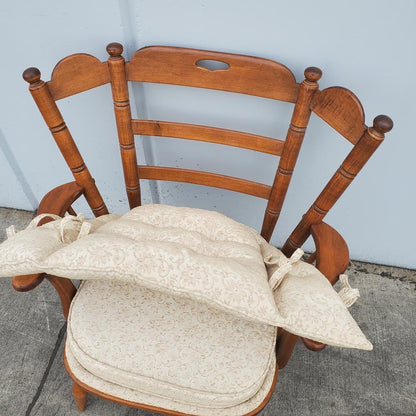 antique/ vintage maple wing back armchair