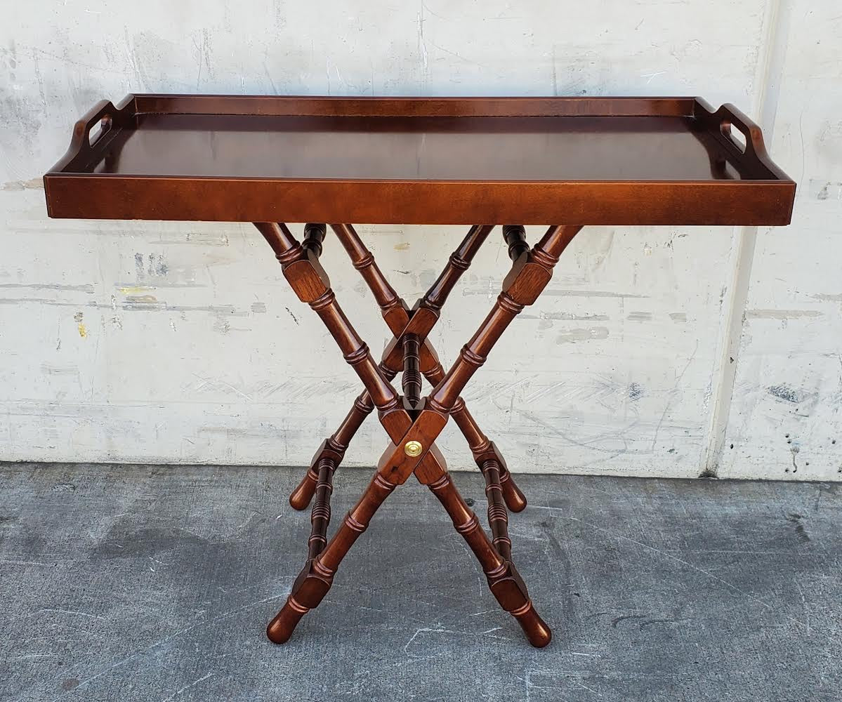 Bombay butler tray with stand table vintage