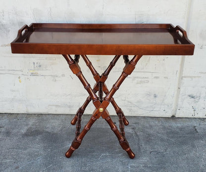 Bombay butler tray with stand table vintage