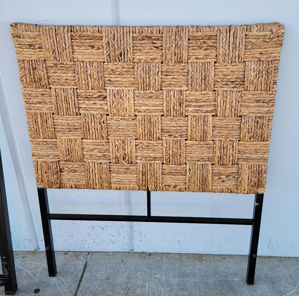 Wicker/rattan/cane twin size bed frame